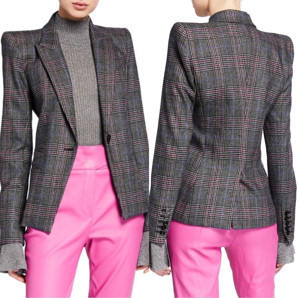 VERONICA BEARD Brock Plaid Dickey Blazer